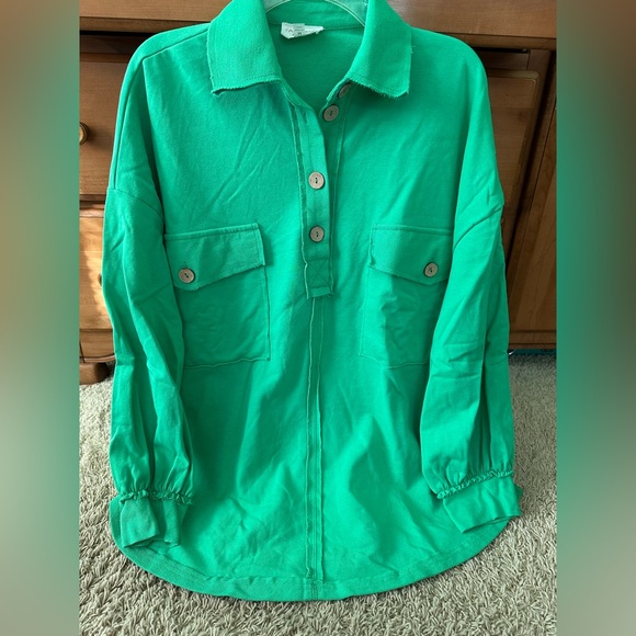 FANTASTIC FAWN RAW EDGE BUTTON DOWN - Picture 5 of 8